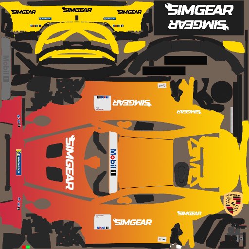 Marc Verlinden livery for Euro/Global Porsche Cup Challenge