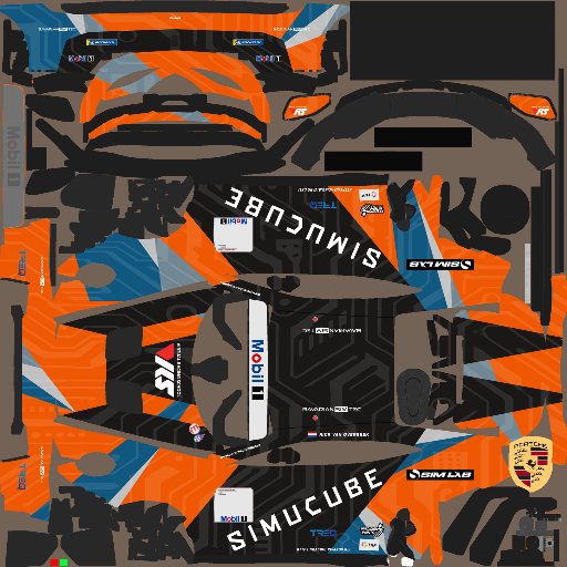 Rick van Overbeek livery for Euro/Global Porsche Cup Challenge