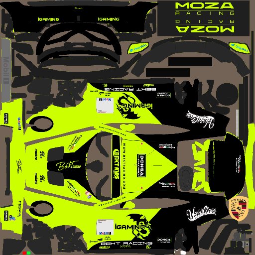 Tomáš Veselovský livery for Euro/Global Porsche Cup Challenge