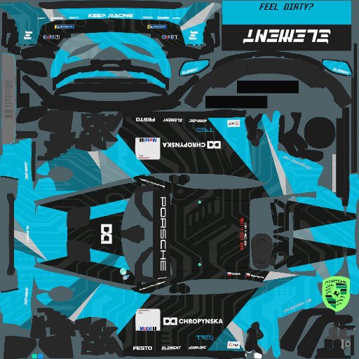 Dawe Neumann livery for Euro/Global Porsche Cup Challenge