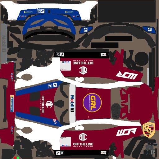 Tom Carter livery for Euro/Global Porsche Cup Challenge