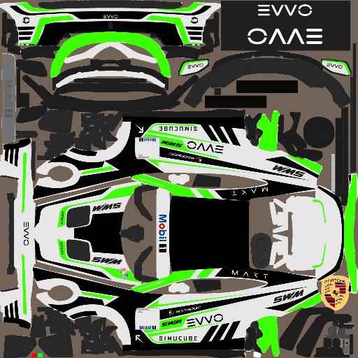 Jack Bailey9 livery for Euro/Global Porsche Cup Challenge