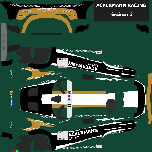 Coenie Ackermann livery for Euro/Global Porsche Cup Challenge