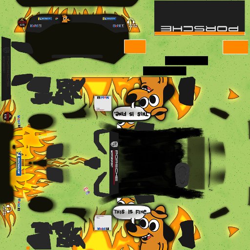 Sebastiaan Pos livery for Euro/Global Porsche Cup Challenge