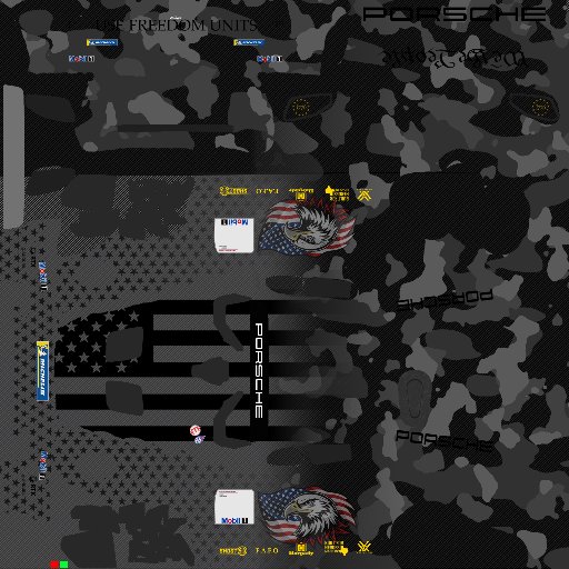 Lachlan M Miller livery for Americas Porsche Cup Challenge