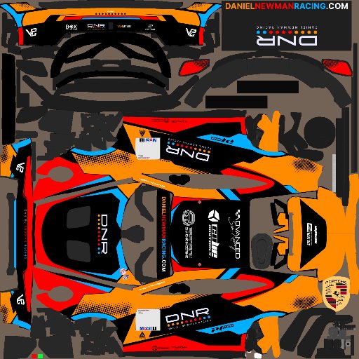Cory Patton livery for Americas Porsche Cup Challenge