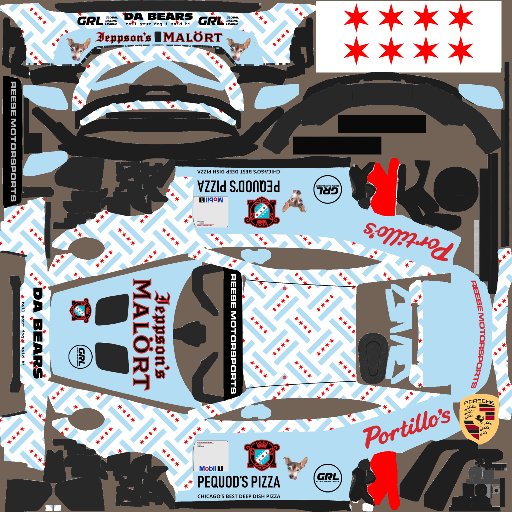 Vlad Sanchez livery for Americas Porsche Cup Challenge