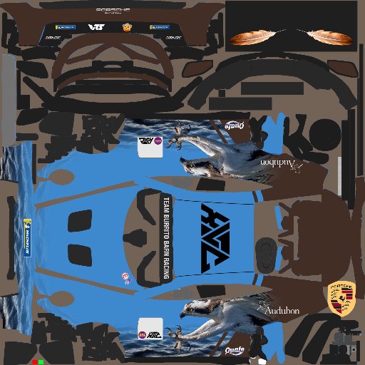 Justin Mullins3 livery for Americas Porsche Cup Challenge